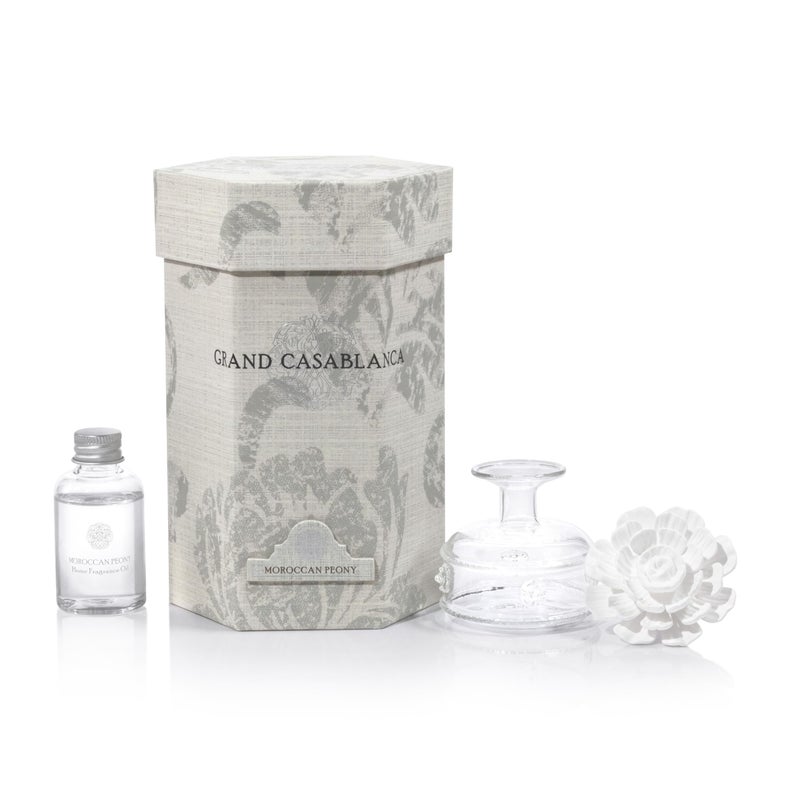 Zodax - Grand Casablanca Mini Porcelain Diffuser - Peony - Image 2